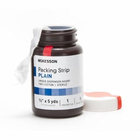 McKesson, Wound Packing Strip Non-Impregnated 1/2 Inch X 5 Yard Sterile Plain, Count of 1 McKesson