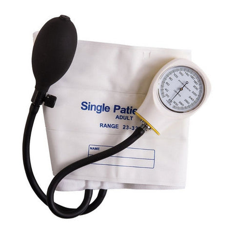 Mabis Healthcare, Aneroid Sphygmomanometer Unit Adult Cuff Vinyl Cuff 22 - 33 cm Pocket Aneroid 06-148-191, Box Of 5 Mabis Healthcare