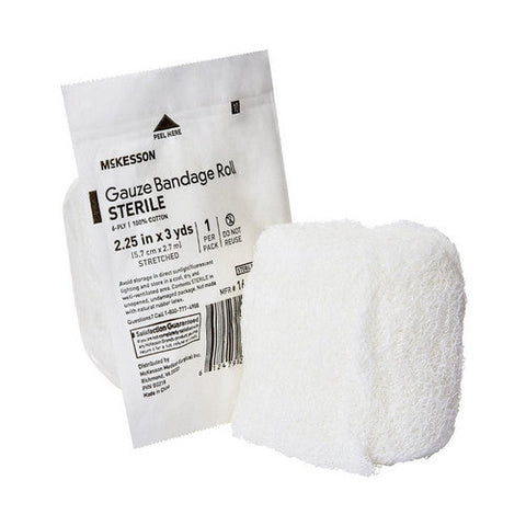 McKesson, Fluff Bandage Roll 2-1/4 Inch X 3 Yard, 1 Roll McKesson