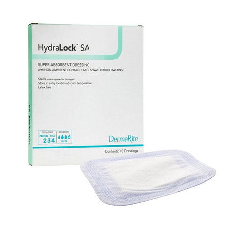 DermaRite, Absorbent Dressing 3 X 3 Inch, Box Of 10 DermaRite