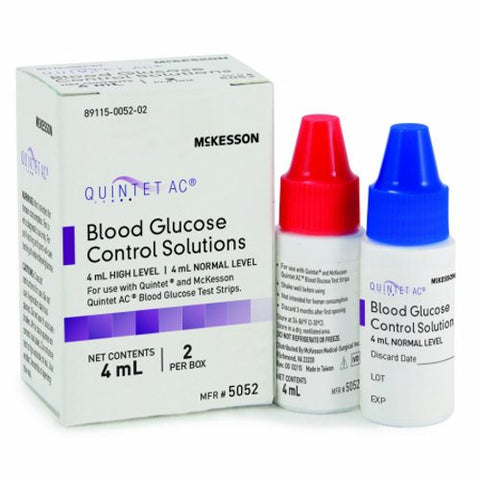 McKesson, Blood Glucose Control Solution, 1 Box McKesson