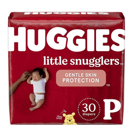 Huggies, Unisex Baby Diaper Little Snugglers Preemie Disposable Heavy Absorbency, Box Of 30 Huggies