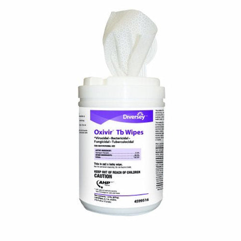 Diversey, Surface Disinfectant Cleaner Oxivir Tb Premoistened Hydrogen Peroxide Based Wipe Unscented, Box Of 160 Diversey