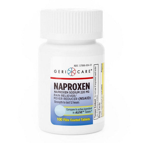 Gericare, Pain Relief Naproxen Sodium, 100 Tablets Gericare
