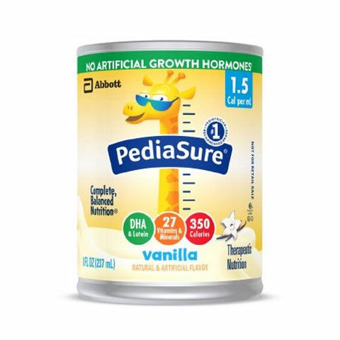 Abbott Nutrition, Pediatric Oral Supplement / Tube Feeding Formula PediaSure  1.5 Cal Vanilla Flavor 8 oz. Can Ready t, Count of 24 Abbott Nutrition