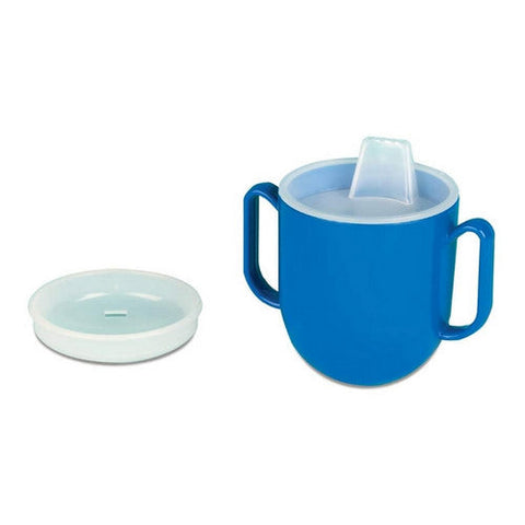Ableware, Spillproof Drinking Cup Ableware  6.5 oz. Blue Plastic Reusable, 6.5 Oz Ableware