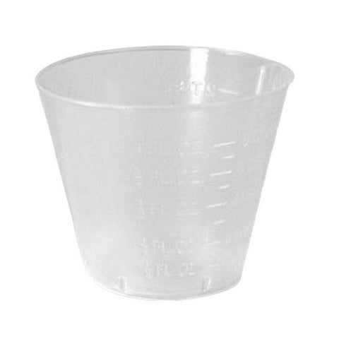 Fabrication Enterprises, Graduated Medicine Cup Economy 1 oz. Clear Plastic Disposable, Count of 50 Fabrication Enterprises