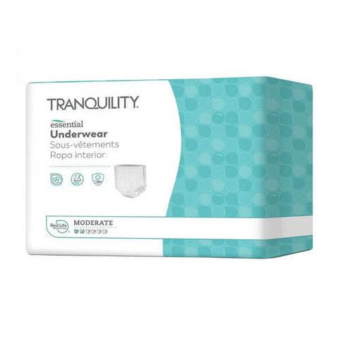 Principle Business Enterprises, Unisex Adult Absorbent Underwear ComfortCare Pull On with Tear Away Seams X-Large Disposable Moderat, Count of 25 Principle Business Enterprises