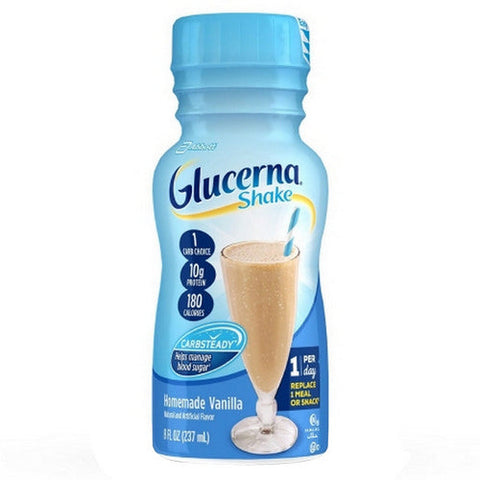 Abbott Nutrition, Glucerna Shake Vanilla Flavor, Count of 24 Abbott Nutrition