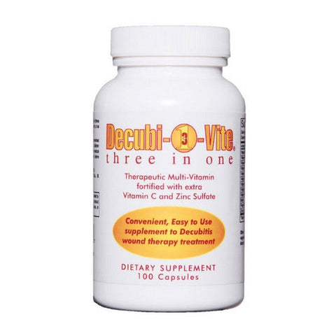 QCE, Multivitamin Supplement Decubivite  Three In One Vitamin / Minerals 500 mg Strength Capsule 100 per, Count of 1 QCE