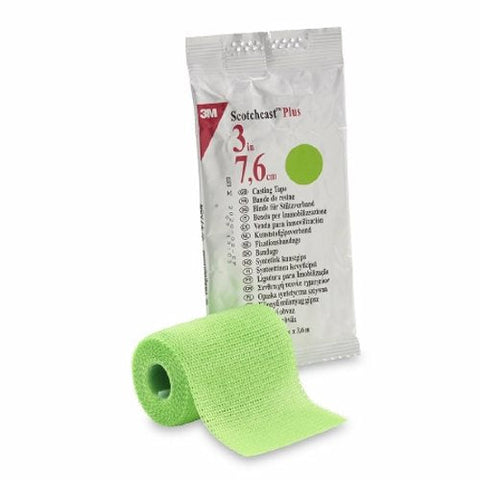 3M, Cast Tape 3M Scotchcast Plus 3 Inch X 12 Foot Fiberglass Bright Green, Count of 10 3M