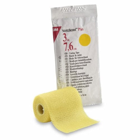 3M, Cast Tape 3M Scotchcast Plus 3 Inch X 12 Foot Fiberglass Yellow, Box Of 10 3M