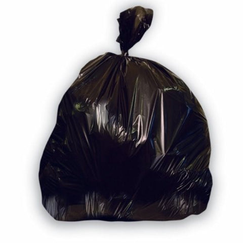 Trash Bag Heritage 12 to 16 gal. Black LLDPE 0.50 Mil. 24 X 32 Inch Star Seal Bottom Flat Pack Black Case of 500 by Lagasse