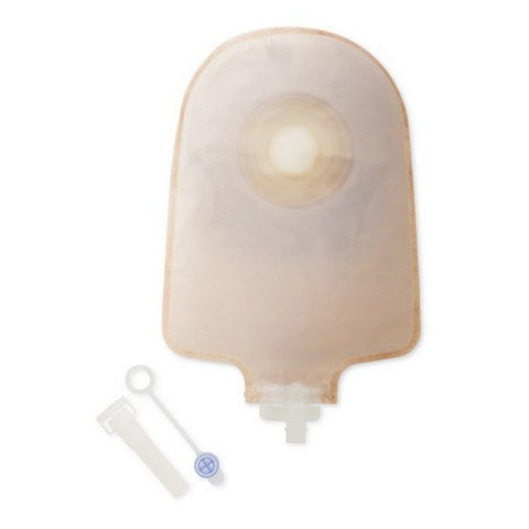 Hollister, Transparent Urostomy Pouch One-Piece System 9 Inch Length 1 Inch Stoma Drainable, Box Of 10 Hollister