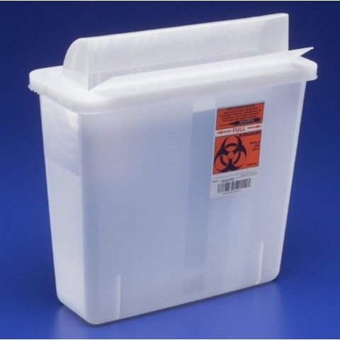 Cardinal, Sharps Container Translucent Base 11 H X 10-3/4 W X 4-3/4 D Inch 851201, Count of 20 Cardinal