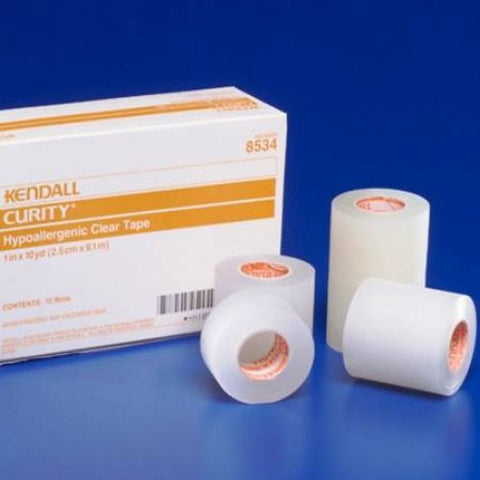 Cardinal, Medical Tape Curity Plastic 1/2 Inch X 10 Yard Transparent NonSterile, Case Of 10 Cardinal