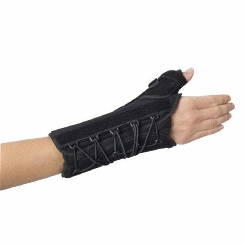 DJO, Wrist / Thumb Support Splint Quick-Fit  W.T.O. Thumb and Palmar Stay Nylon / Foam Left Hand Black On, Count of 1 DJO