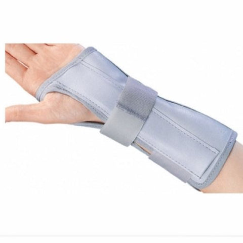 DJO, Wrist / Forearm Splint Cinch-Lock Nylon / Flannelette Right Hand Blue One Size Fits Most, Count of 1 DJO