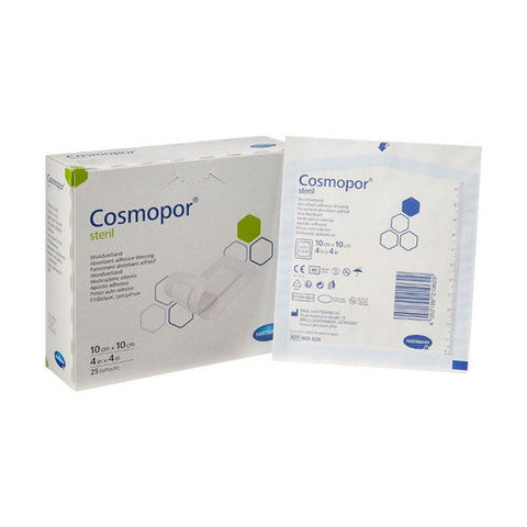 Hartmann Usa Inc, Adhesive Dressing Cosmopor  4 X 4 Inch NonWoven Square White Sterile, Case Of 8 Hartmann Usa Inc