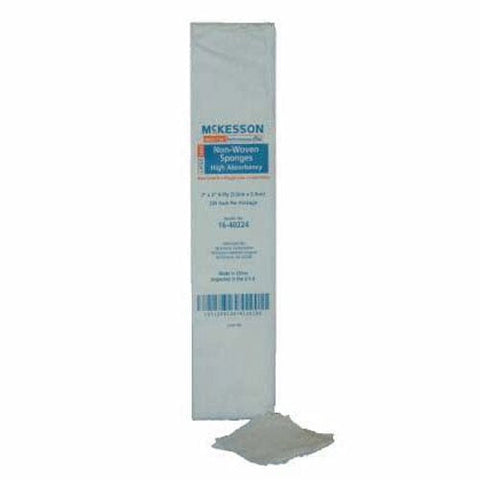 McKesson, Nonwoven Sponge 2 X 2 Inch 4-Ply NonSterile 92242000, Case Of 20 McKesson
