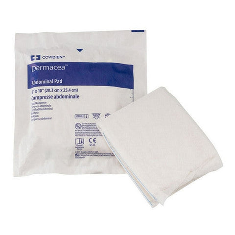 Cardinal, Abdominal Pad Dermacea NonWoven Fluff 8 X 10 Inch Rectangle NonSterile, Count of 1 Cardinal