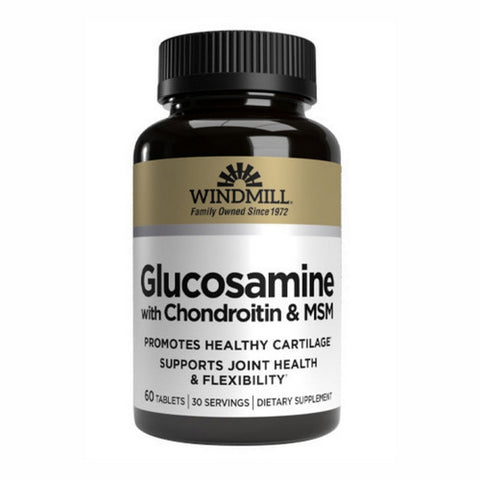 Windmill Health, Glucosamine with Chondrotin & MSM, 60 Tabs Windmill Health