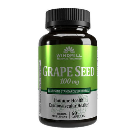 Windmill Health, Grape Seed Oil, 100 mg, 60 Caps Windmill Health