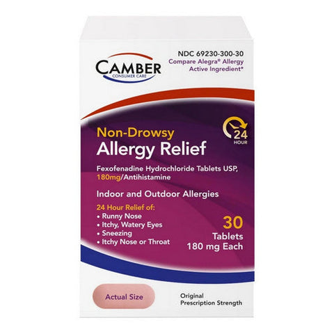 Camber, Fexofenadine HCL, 30 Count Camber