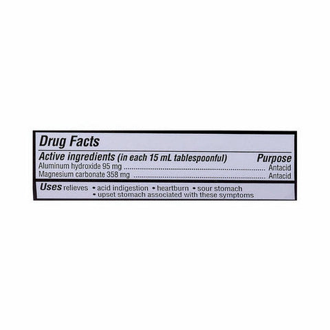Major Pharmaceuticals, Acid Gone Antacid Liquid, 12 Oz Major Pharmaceuticals