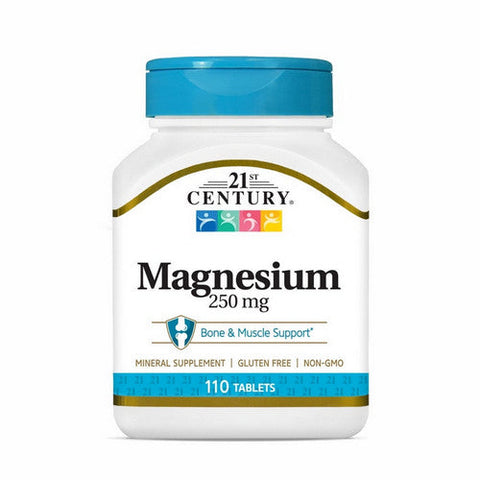 21st Century, Magnesium, 250 mg, 110 Tabs 21st Century