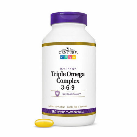 21st Century, Triple Omega Complex 3-6-9, 180 Softgels 21st Century