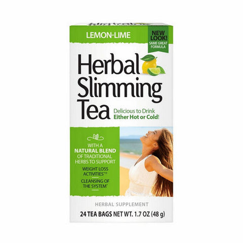 21st Century, Herbal Slimming Tea Lemon-Lime, Lemon Lime 24 Bags 21st Century