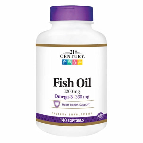 21st Century, Fish Oil, 1200 mg, 140 Softgels 21st Century