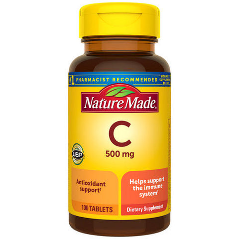 Nature Made, Vitamin C, 500mg, 100 Caplets Nature Made