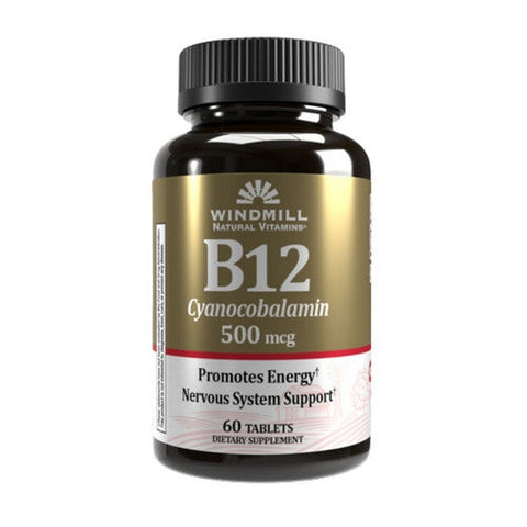 Windmill, Vitamin B-12, 500mcg, 60 Tabs Windmill