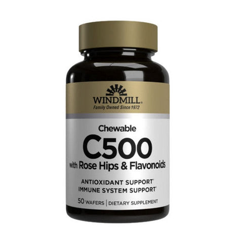 Windmill Health, Vitamin C Acerola, 500mg, 50 Chews Windmill Health