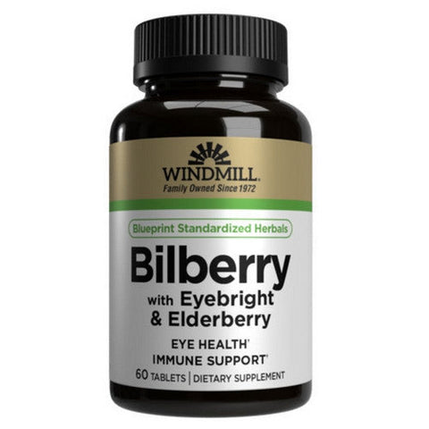 Windmill Health, Bilberry, 500 mg, 60 Caps Windmill Health