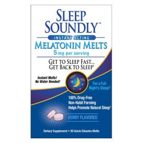 Sleep Soundly, Melatonin Melts, 5 Mg, 60 Tabs Sleep Soundly