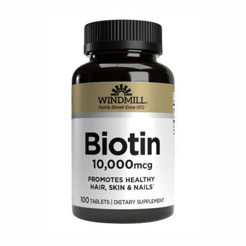 Windmill Health, Biotin, 10,000 Mcg, 100 Tabs Windmill Health
