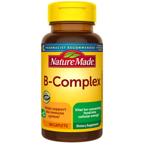 Nature Made, B-Complex with Vitamin C, 100 Caplets Nature Made