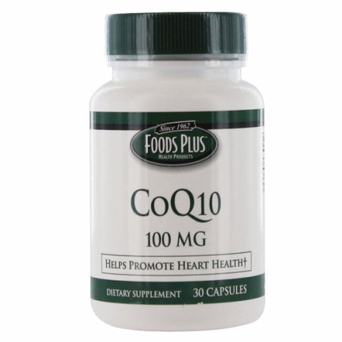 Foods Plus, CoQ 10, 100 mg, 30 Caps Foods Plus