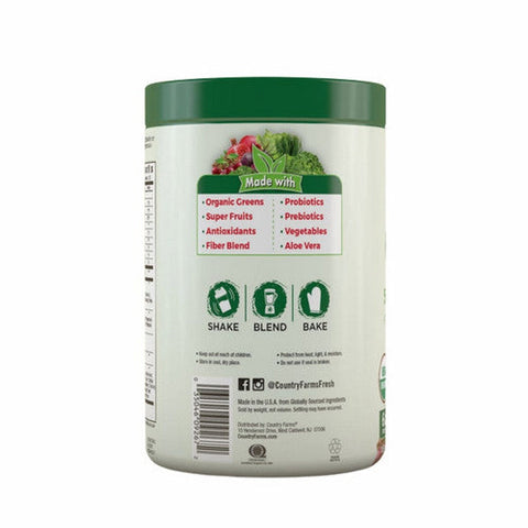 Country Farms, Super Greens Drink Mix Natural, 280 Grams Country Farms