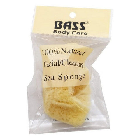 Bass Brushes, 100% Natural Facial Cleansing Sea Sponge, 1 Count Bass Brushes