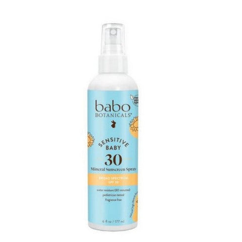 Babo Botanicals, Baby Sunscreen Skin Spray SPF 30, 6 Oz Babo Botanicals