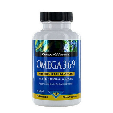 OmegaWorks, Omega 3-6-9, 60 Softgels OmegaWorks