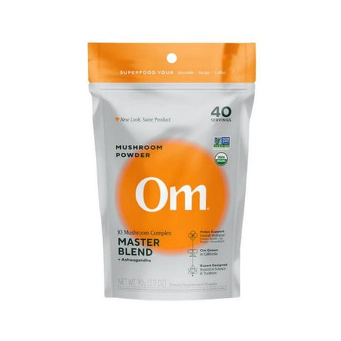 Om Mushrooms, Organic Mushroom Superfood Powder Master Blend, 3.17 Oz Om Mushrooms