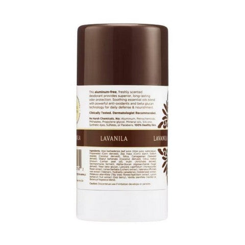 Lavanila, Natural Solid Deodorant Vanilla Grapefruit, 2 Oz Lavanila