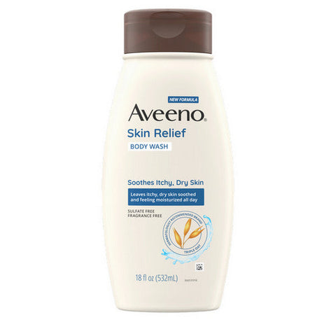 Aveeno, Body Wash Skin Relief Liquid Unscented, 12 Oz Aveeno