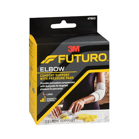 Futuro, Moderate Comfort Elbow Support With Pressure Pads Large, 1 Each Futuro
