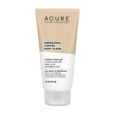 Acure, Body Scrub Energy Coffee, 6 Oz Acure